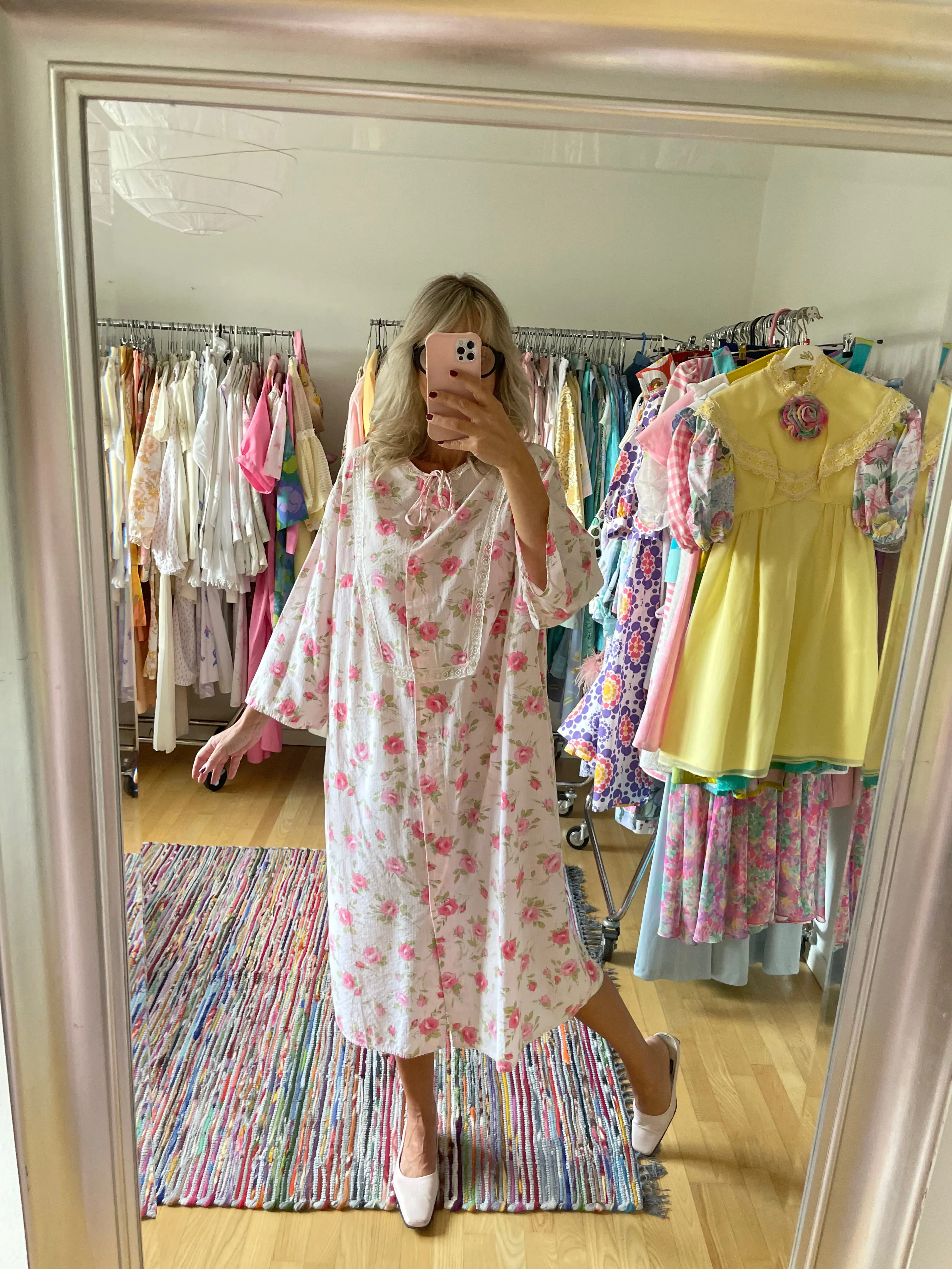 Floral Print Seersucker Dress