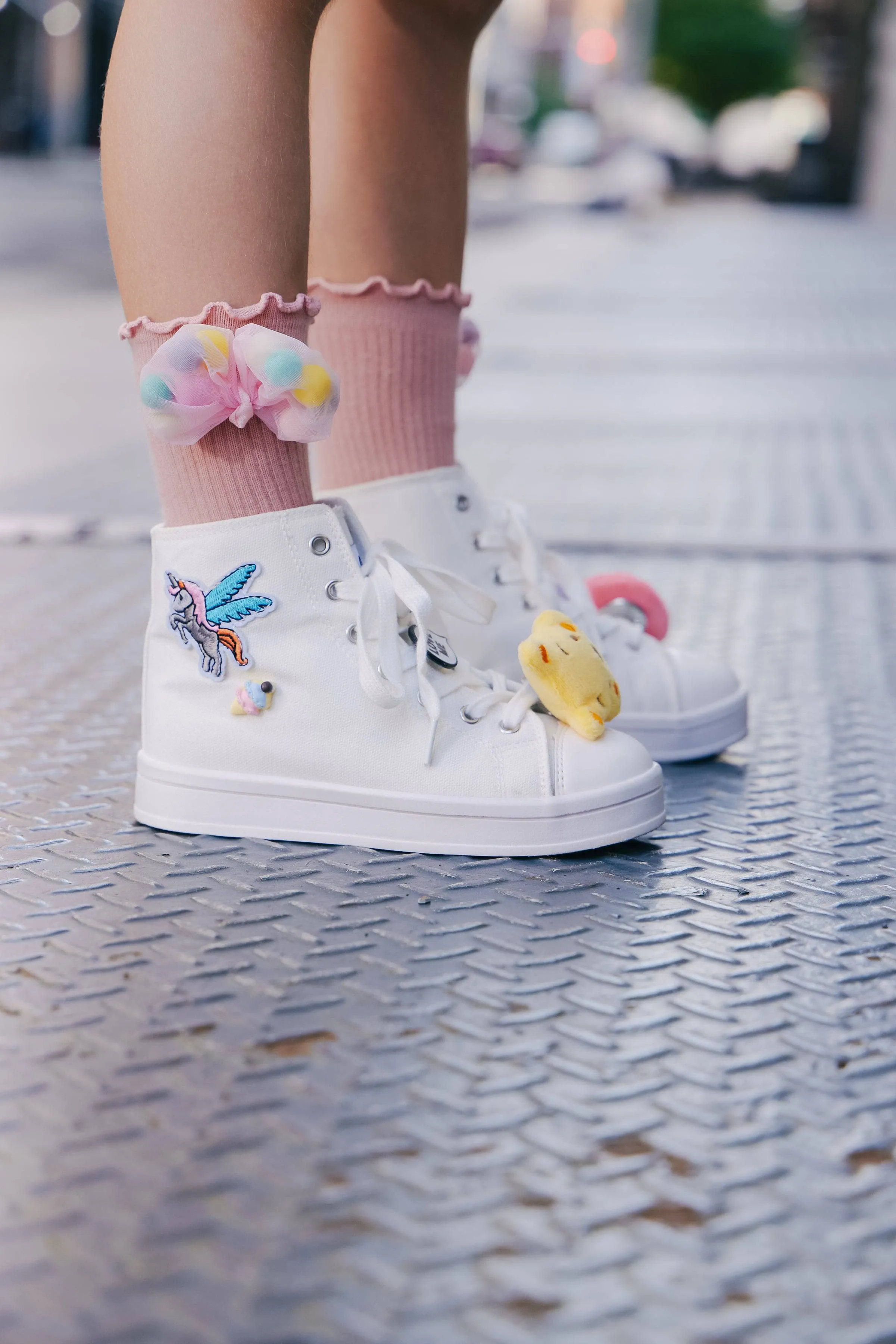 Happy Feet High Top Sneakers