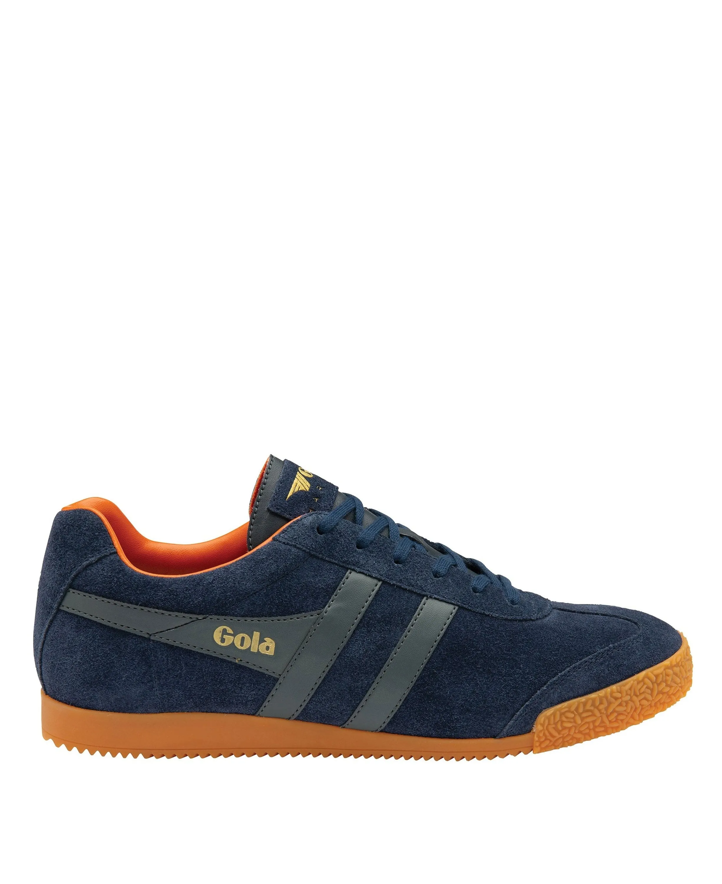 Harrier Suede Trainer - Navy/Ash/Moody Orange