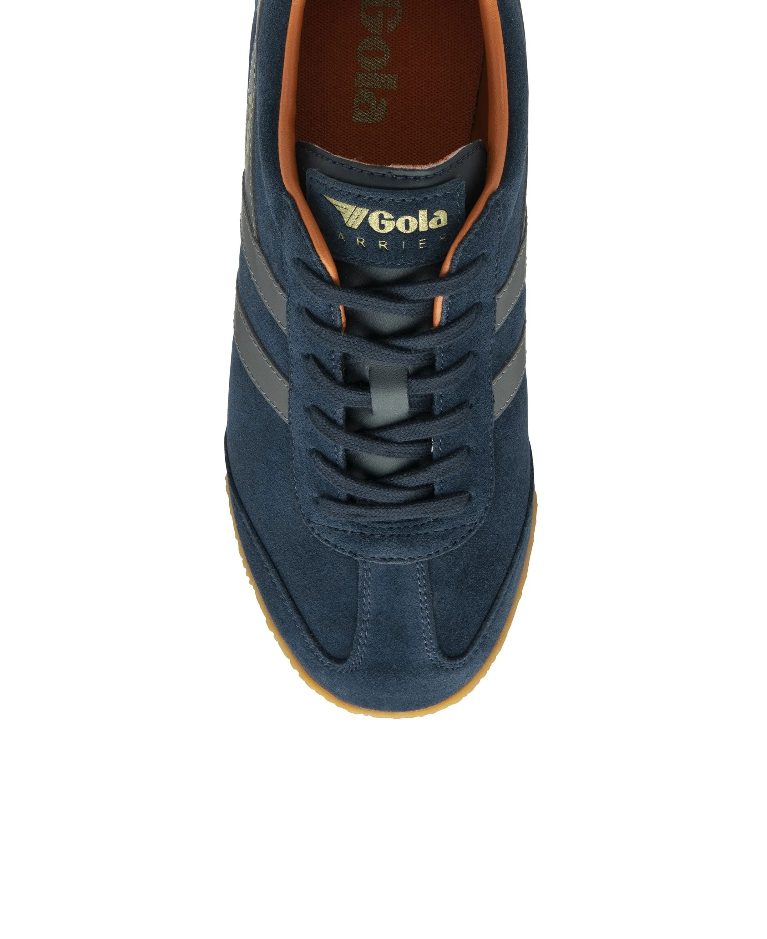 Harrier Suede Trainer - Navy/Ash/Moody Orange