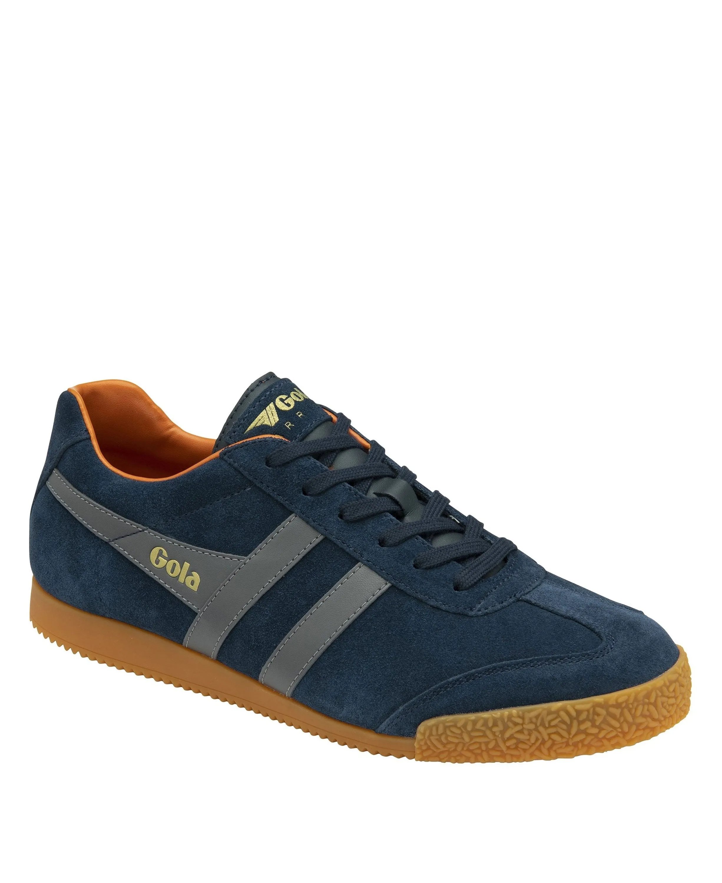 Harrier Suede Trainer - Navy/Ash/Moody Orange