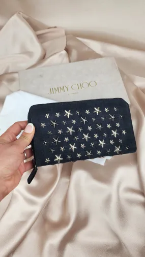 Jimmy Choo Carnaby Star Studded Canvas Wallet - 710