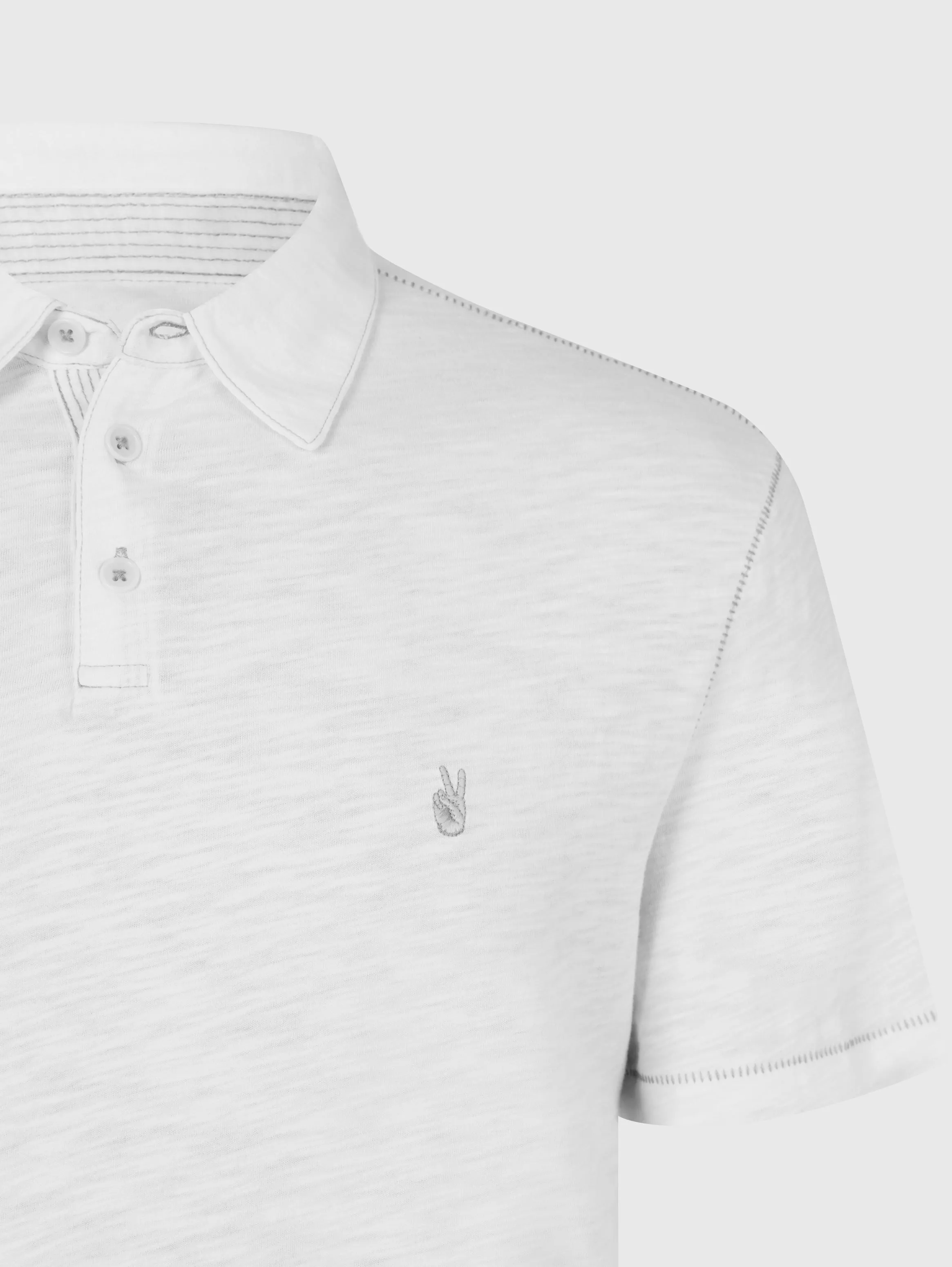 John Varvatos - Short Sleeve Peace Polo