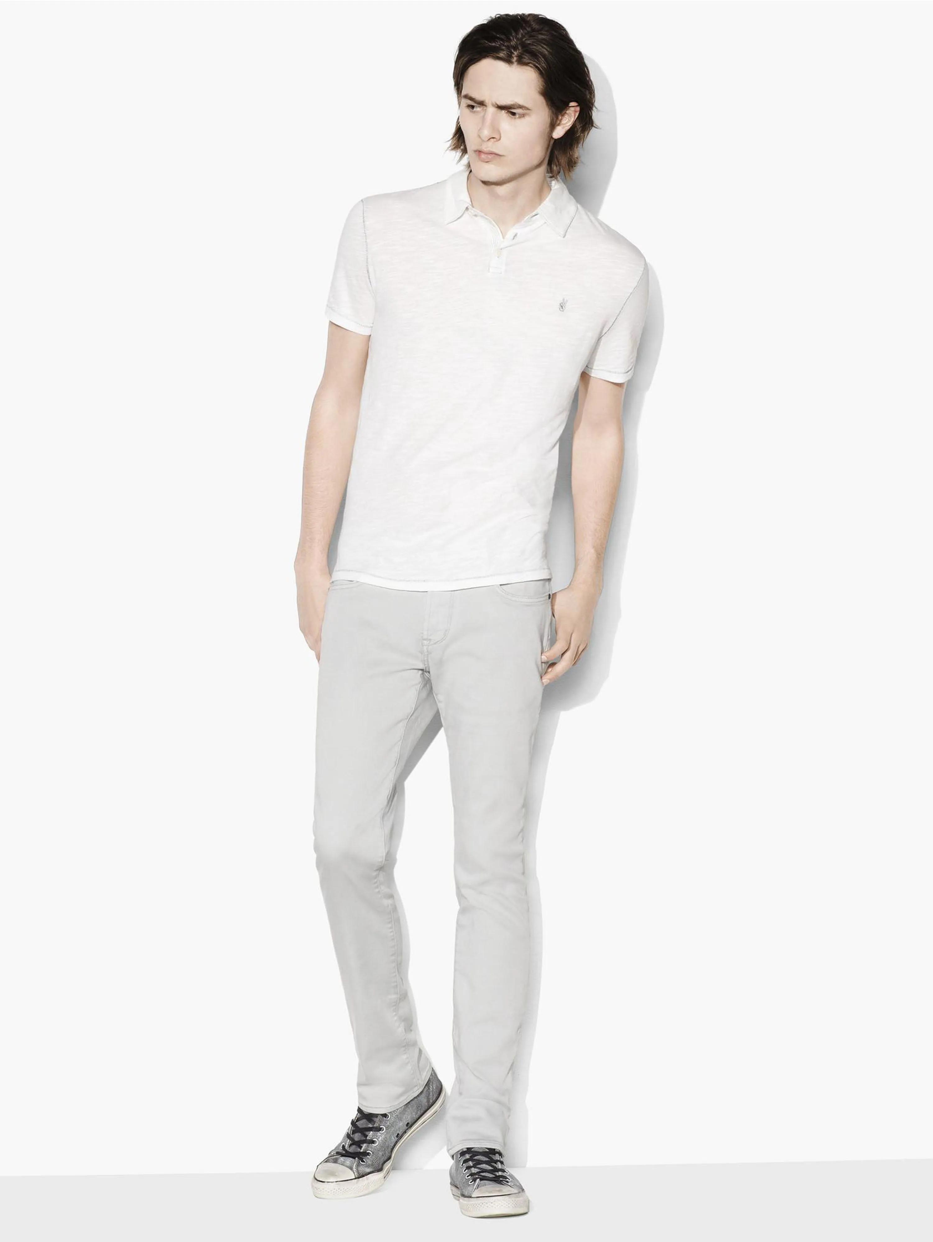 John Varvatos - Short Sleeve Peace Polo