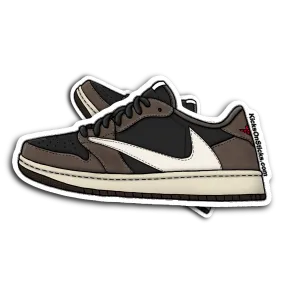 Jordan 1 Low "Travis Scott" Sneaker Sticker