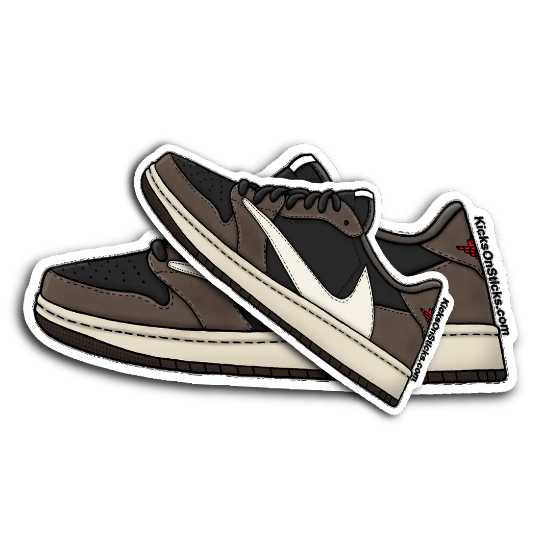 Jordan 1 Low "Travis Scott" Sneaker Sticker