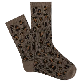 K.Bell Women's Soft & Dreamy™ Leopard Pattern Crew Socks