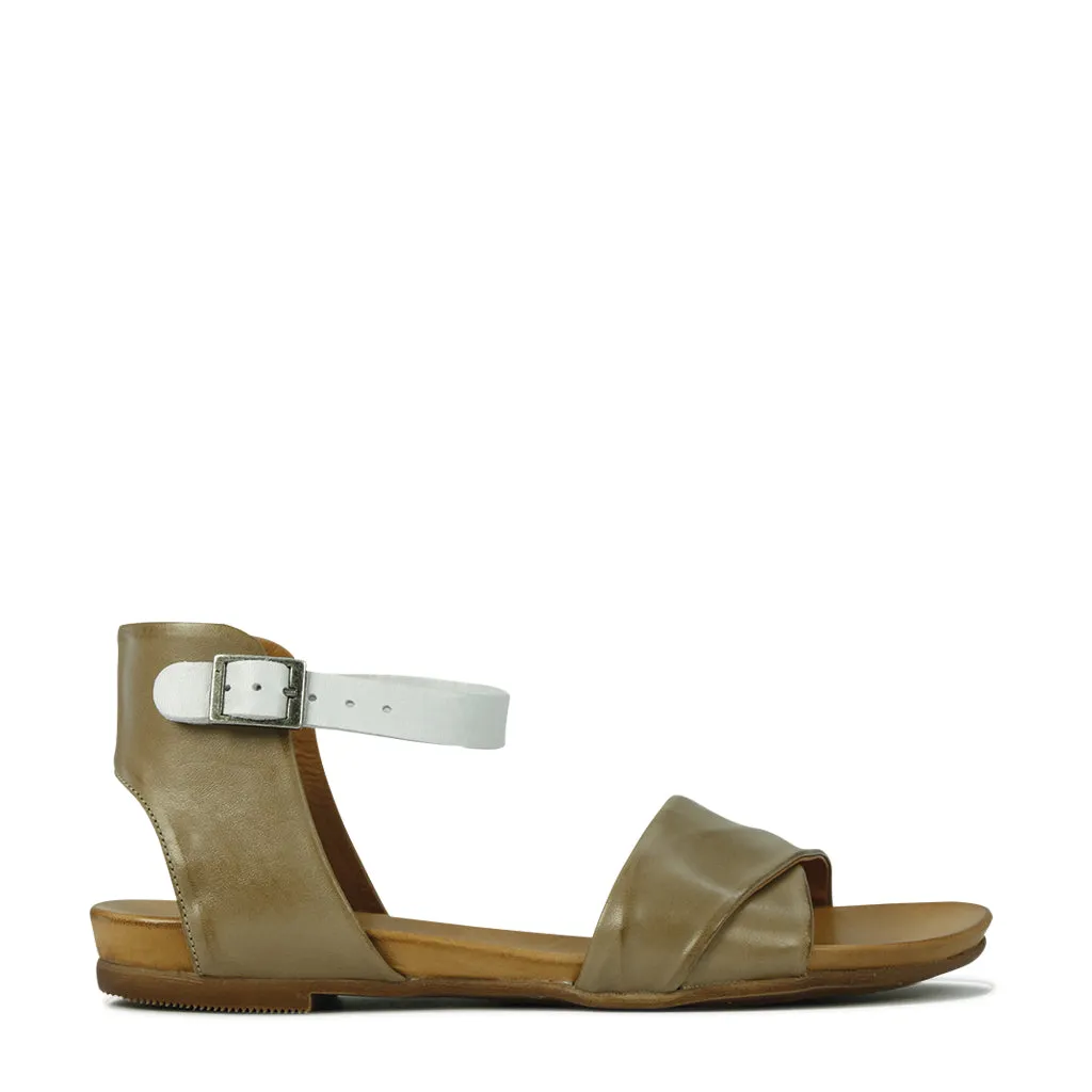 Larnia Leather Ankle Strap Sandals