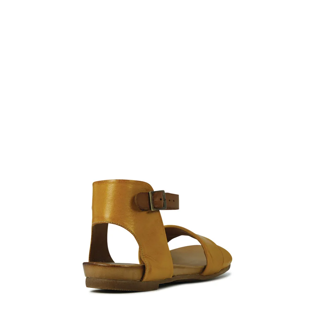 Larnia Leather Ankle Strap Sandals