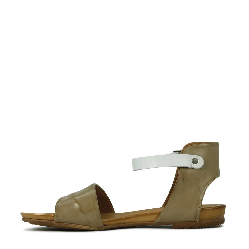 Larnia Leather Ankle Strap Sandals