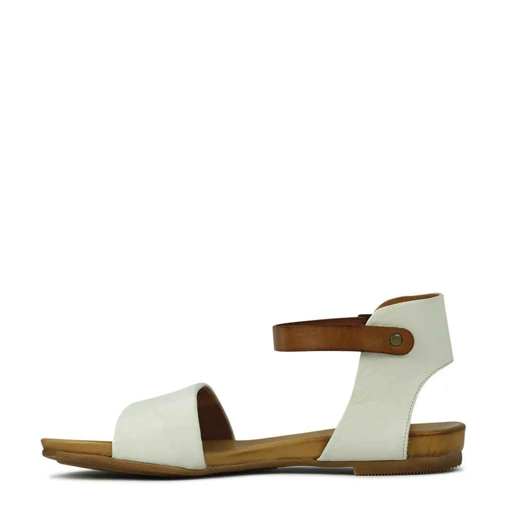 Larnia Leather Ankle Strap Sandals