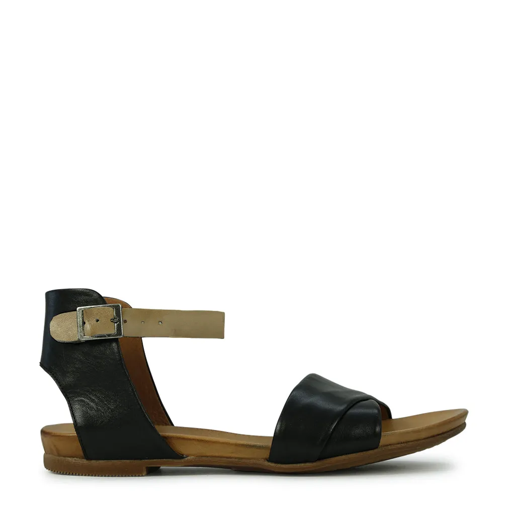 Larnia Leather Ankle Strap Sandals