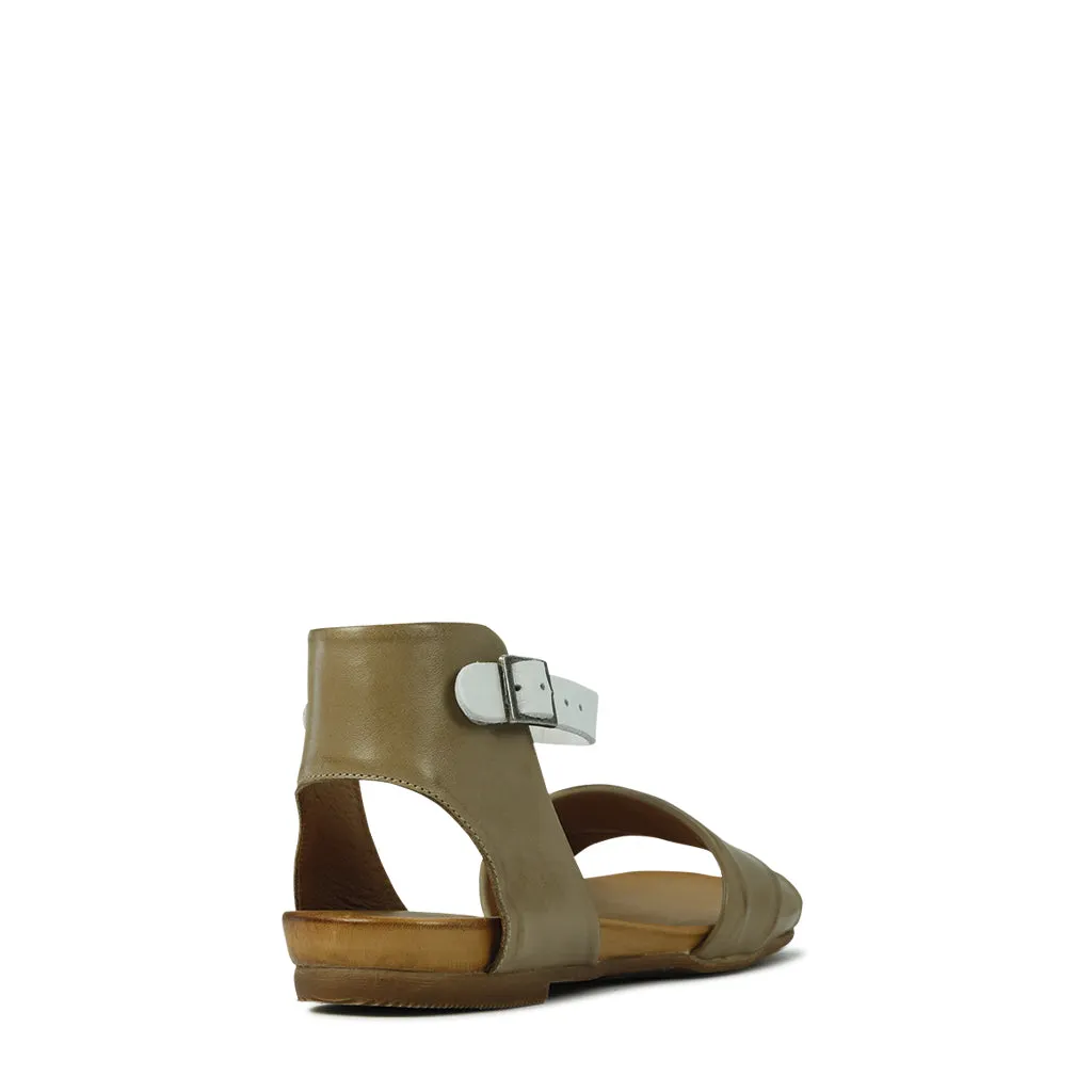 Larnia Leather Ankle Strap Sandals