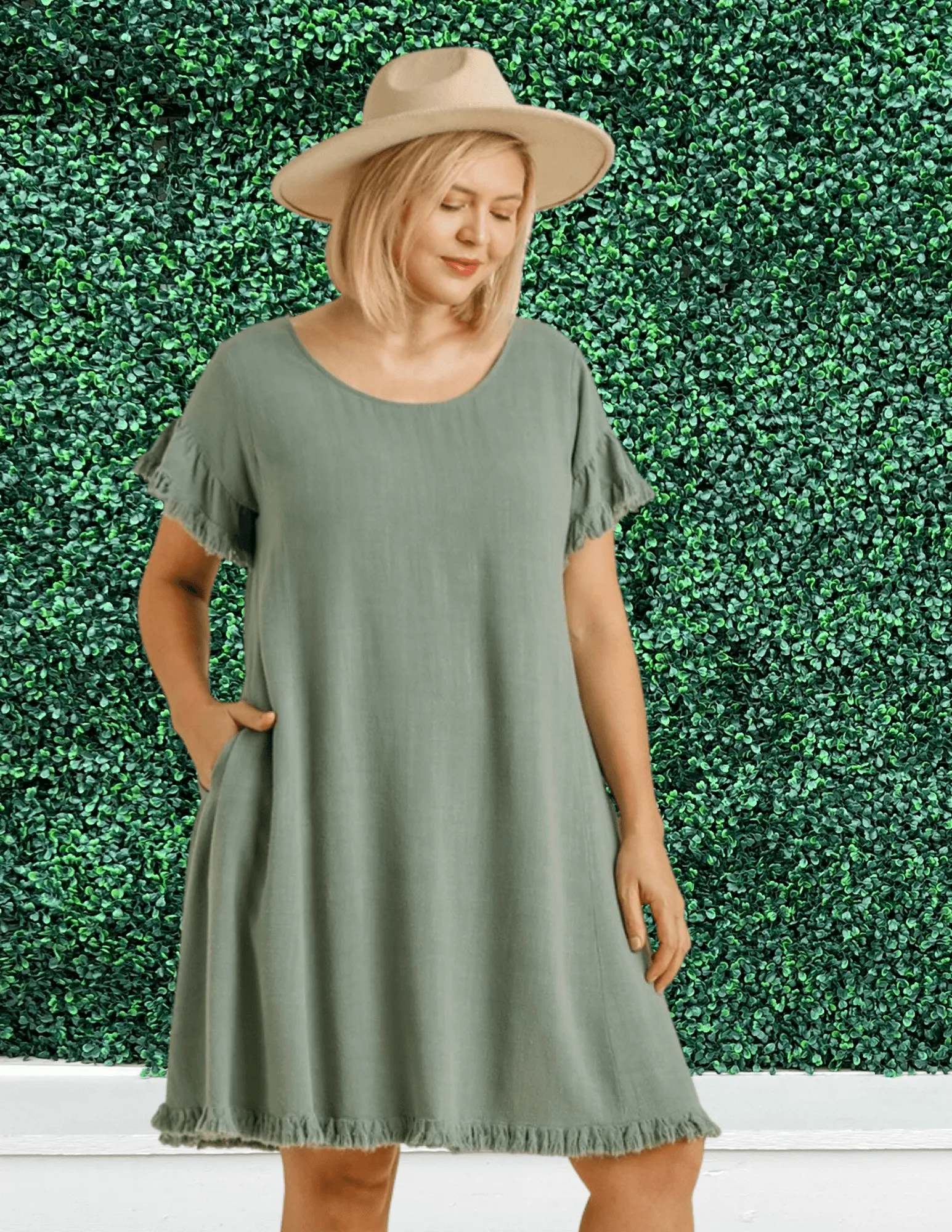 Linen Swing Dress