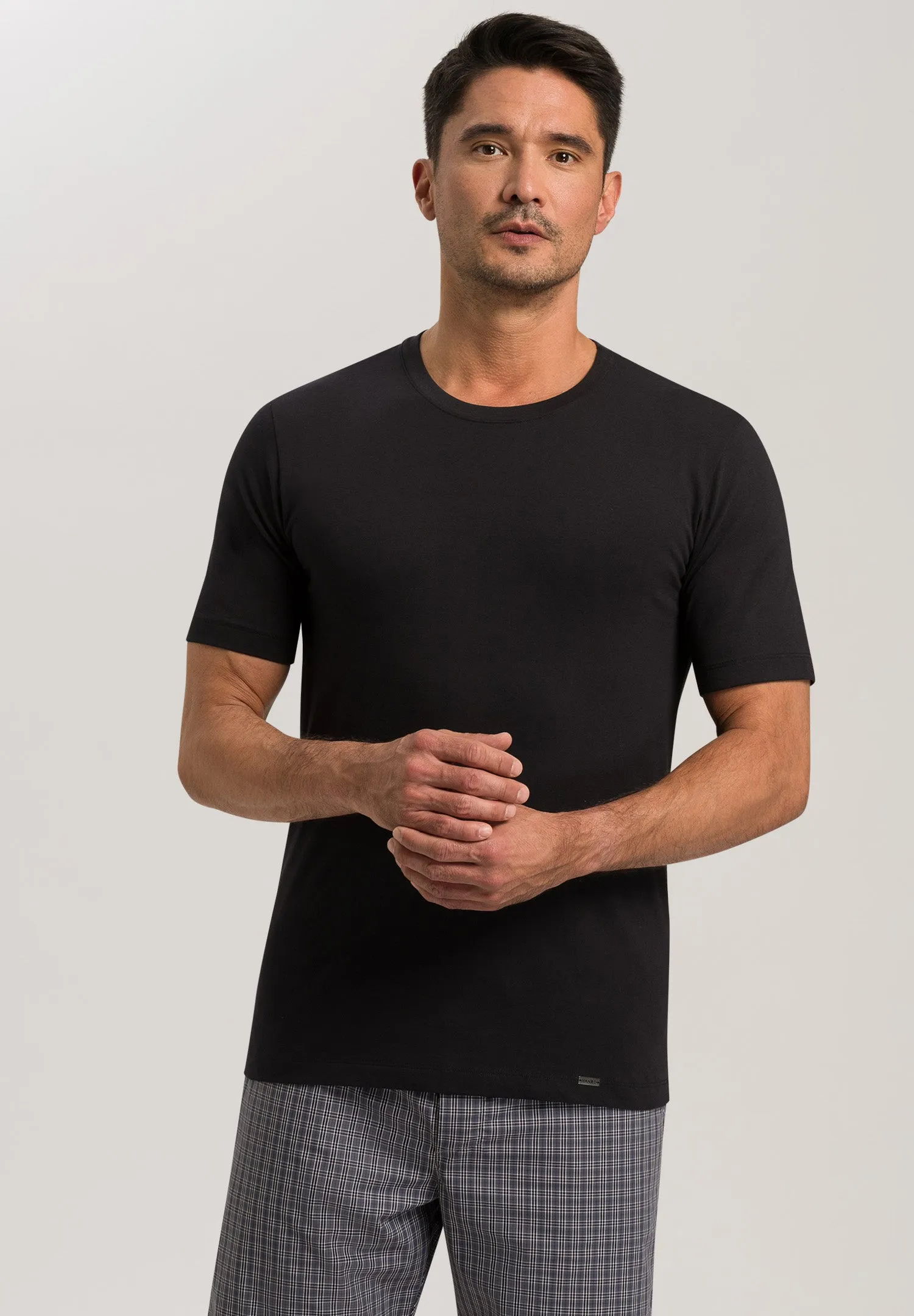 Living Shirts Jersey Cotton Crew Neck T-Shirt | Black 75050-019