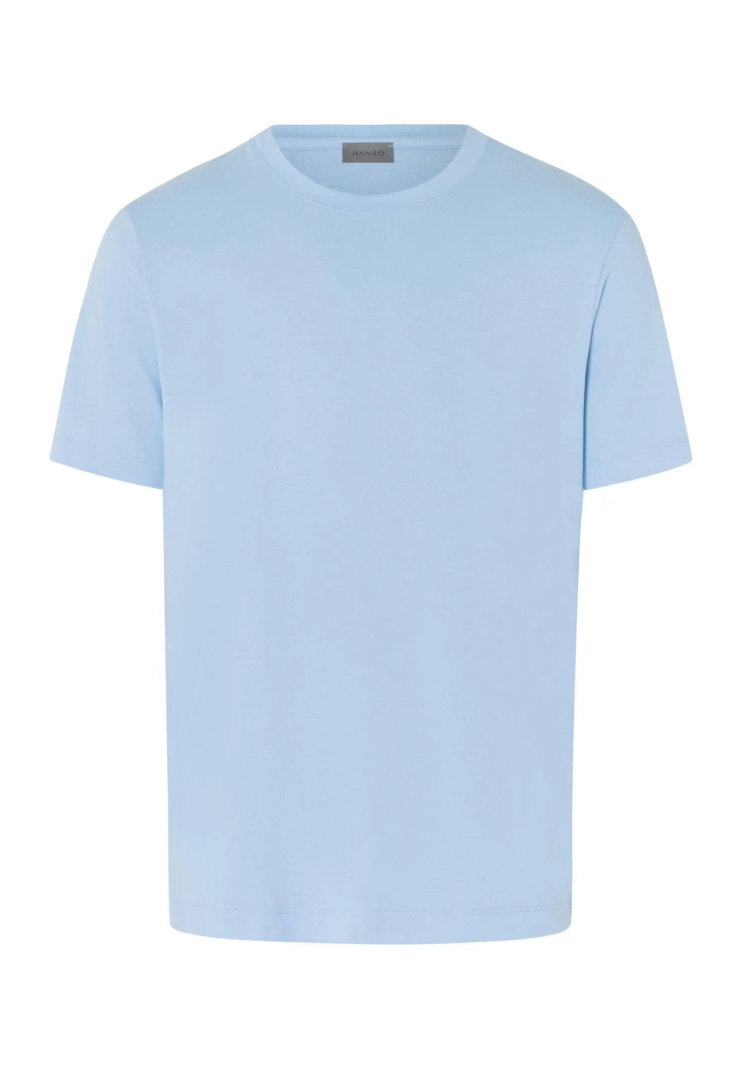 Living Shirts Jersey Cotton Crew Neck T-Shirt | Placid Blue 75050-2531