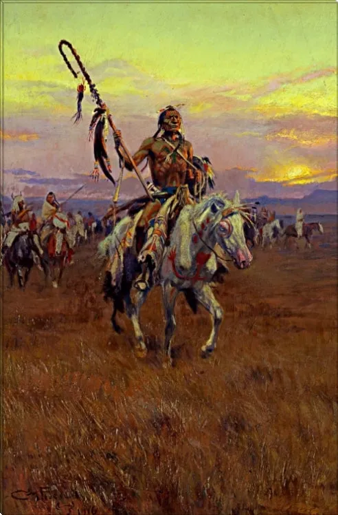 Medicine Man | Charles Russell Masters Classic Art in Gallery Wrapped Canvas | Various Sizes