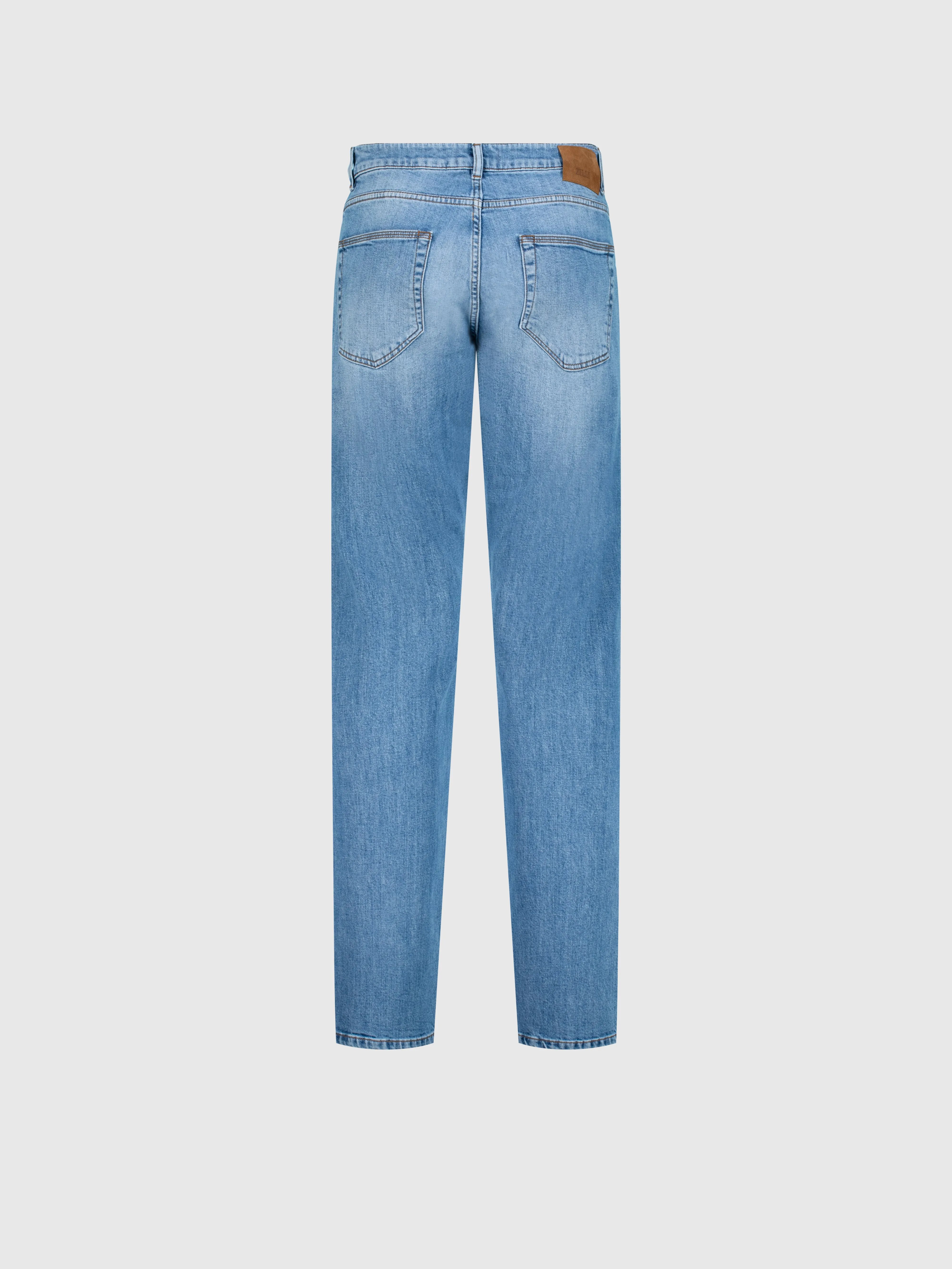 Medium Wash Cotton Denim Jeans