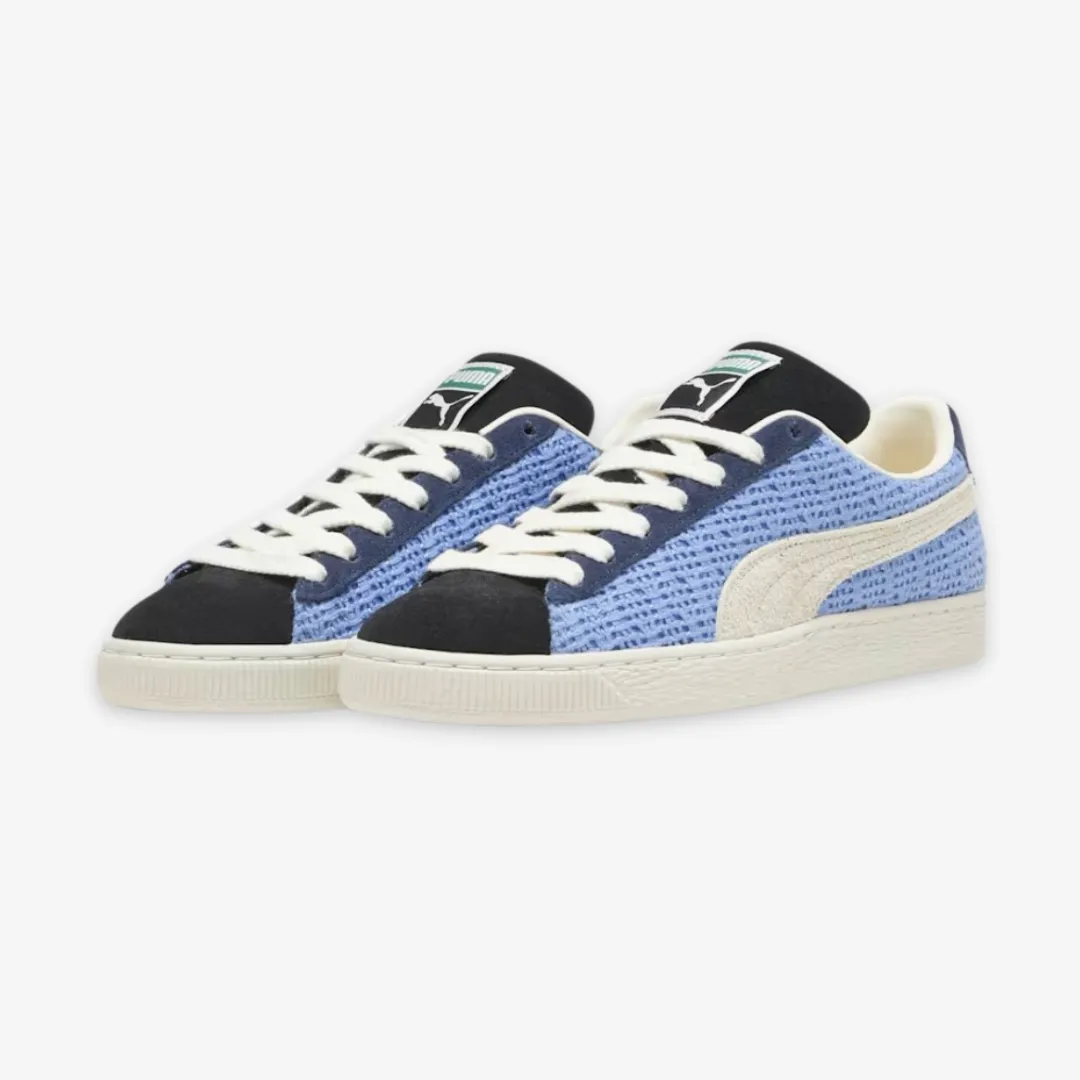 mens puma suede crochet (blue skies/sugared almond)