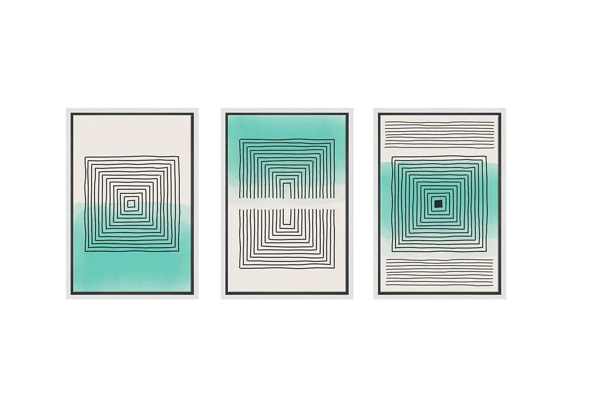 Minimalist Abstract 13ABC | Set of 3 | Abstract Wall Art Print