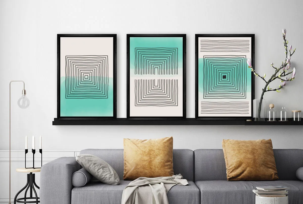 Minimalist Abstract 13ABC | Set of 3 | Abstract Wall Art Print