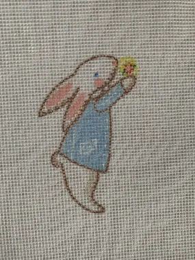 Needlepoint Boy Bunny