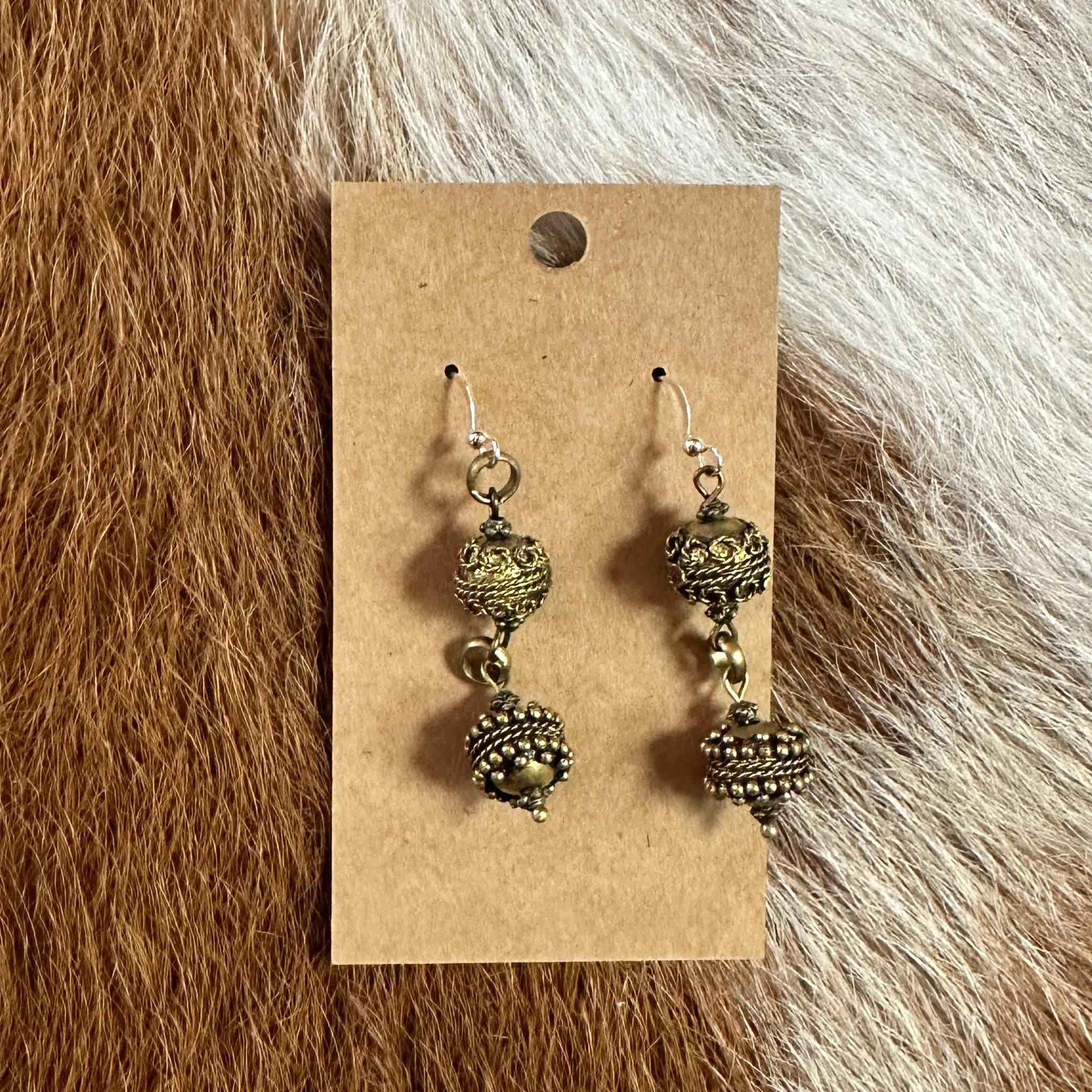 Ornate Gold Dangle Earrings - Amy Kaplan