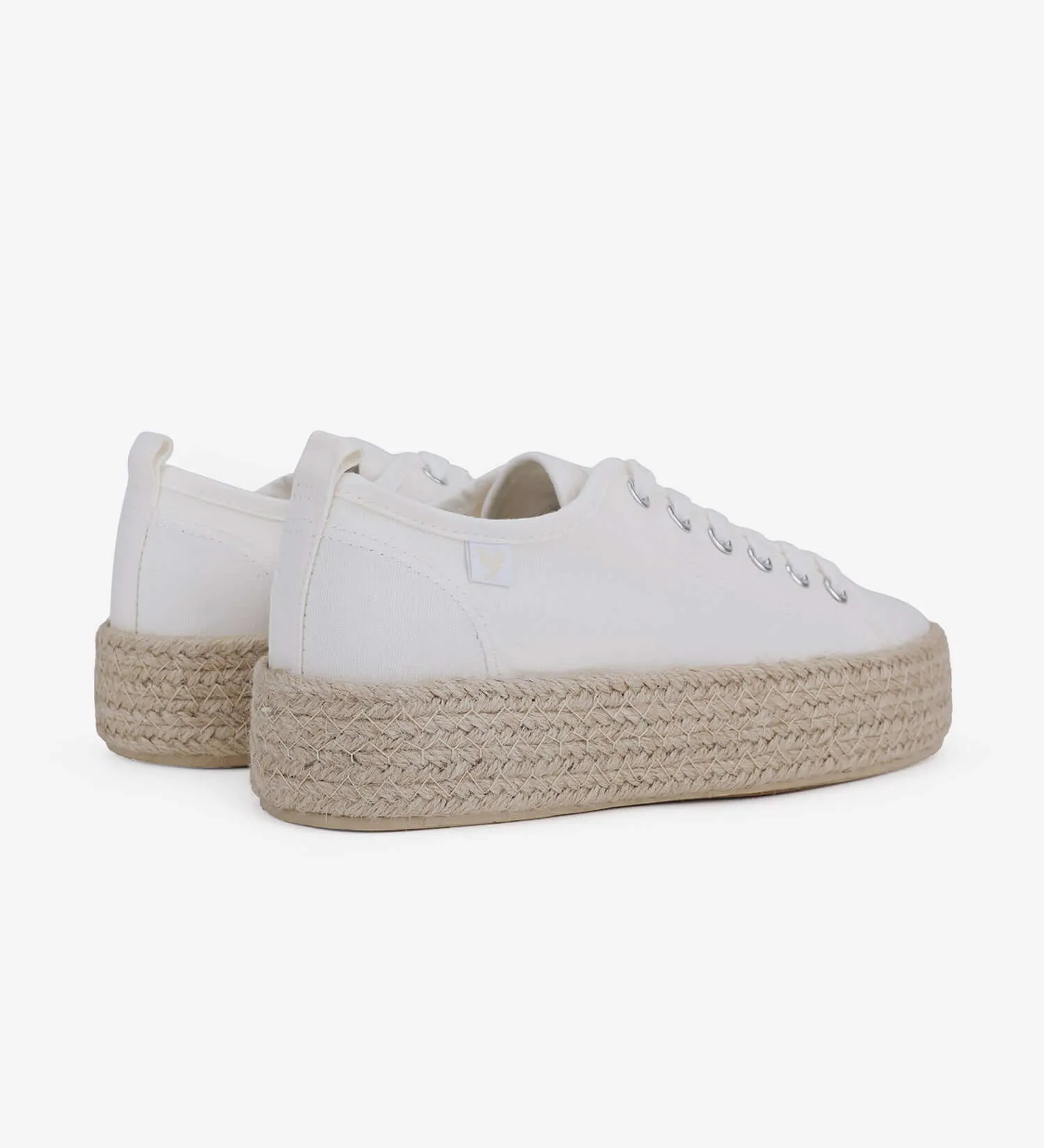 Pitas lace-up 4cm platform espadrille sneakers