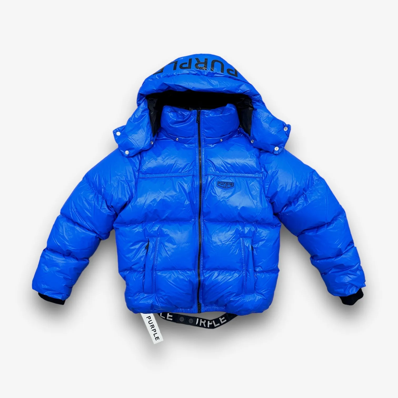 Purple Brand Nylon Down Puffer Blue