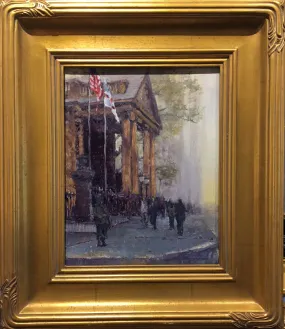 "St. Pauls Chapel - Manhattan" by Jonathan Hotz - New York Impressionist City Scene Painting