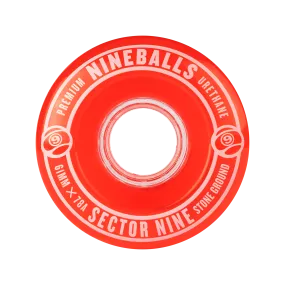 Sector 9 Nineballs Red 78A/61mm Skateboard Wheels