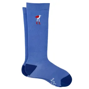 Silky Solid Myrtle Compression Socks