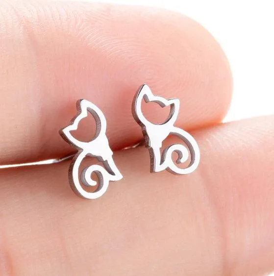 So Kawaii! Dainty Cat Earrings For Women