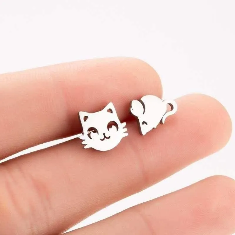 So Kawaii! Dainty Cat Earrings For Women