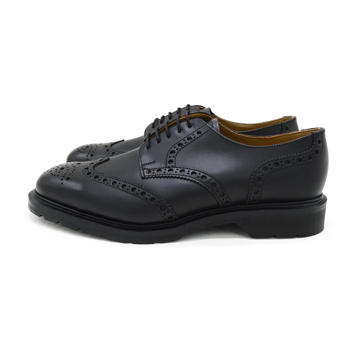 SOLOVAIR Premium Gibson Brogue Shoe -Black