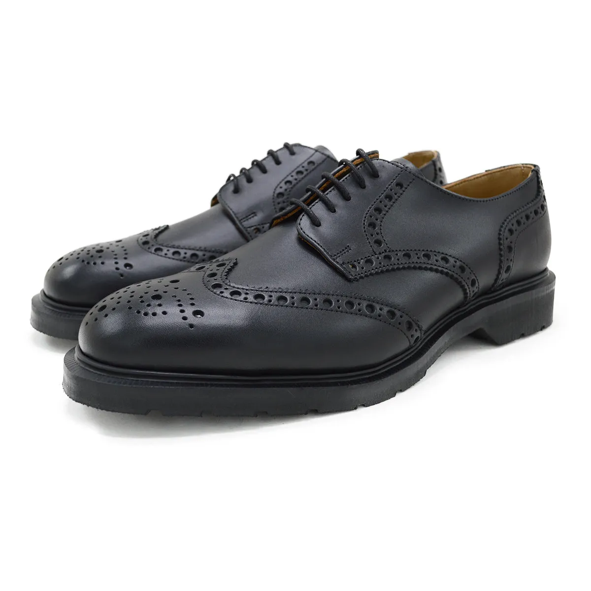 SOLOVAIR Premium Gibson Brogue Shoe -Black