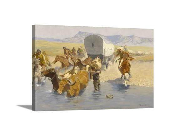 The Emigrants | Frederic Remington Masters Classic Art in Gallery Wrapped Canvas | Various Sizes