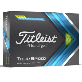 Titleist Tour Speed Golfballen - Geel