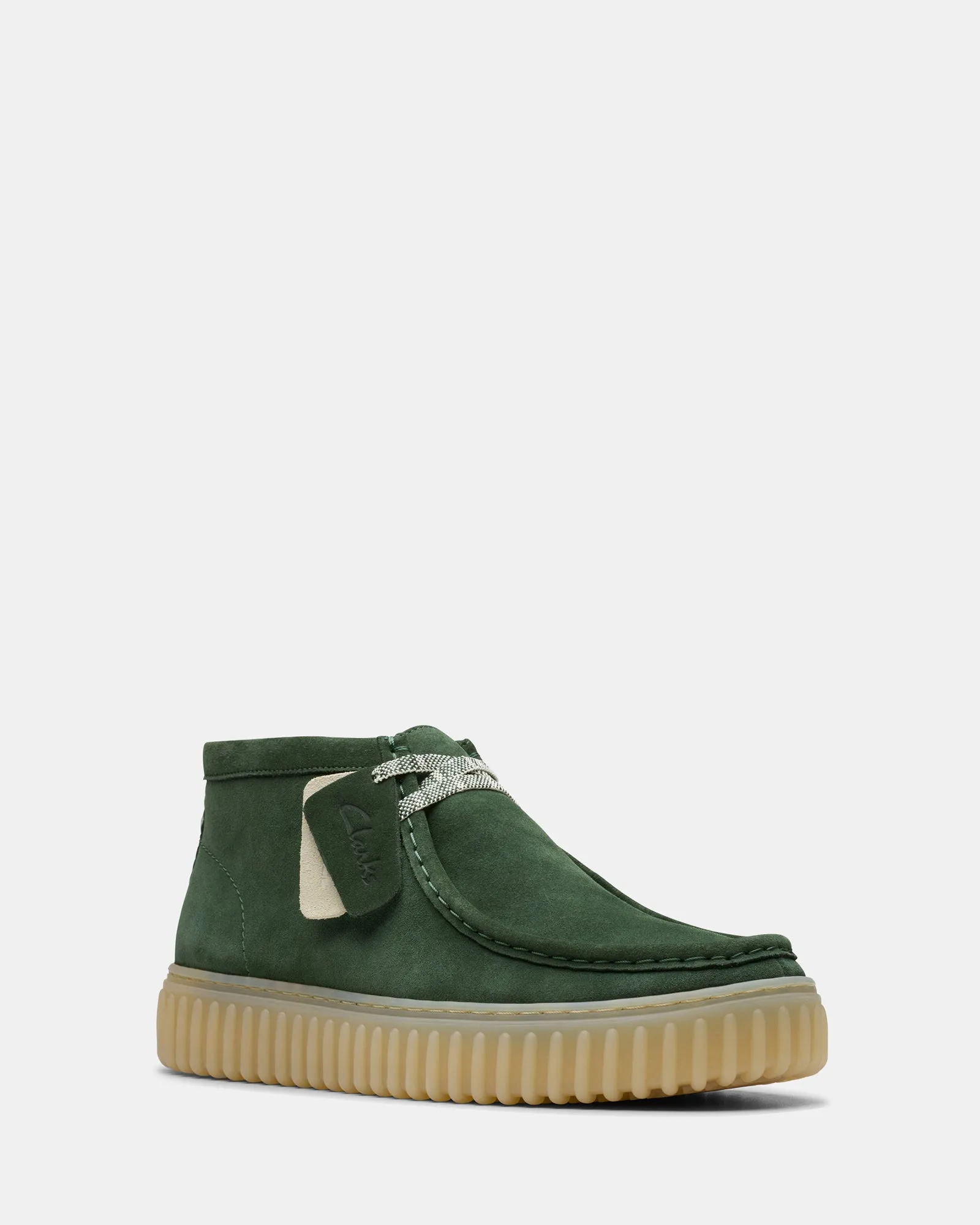 Torhill Hi Dark Green Suede