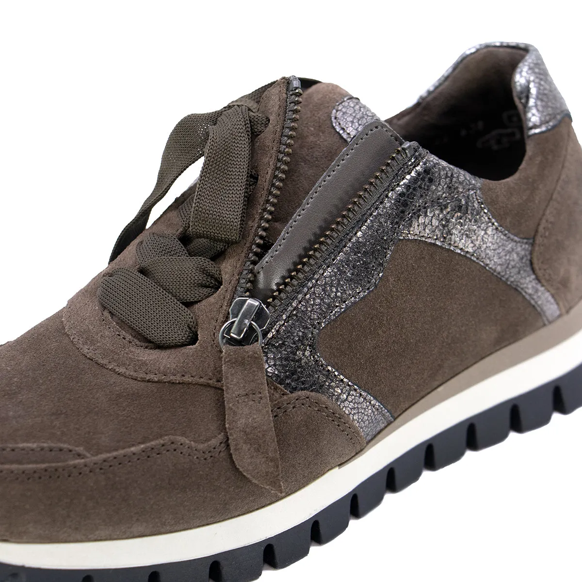 Vida Taupe Soft Walking Sneakers