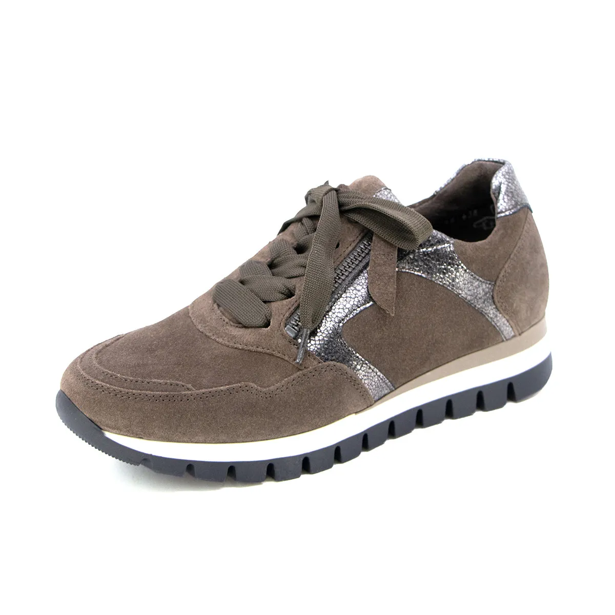 Vida Taupe Soft Walking Sneakers