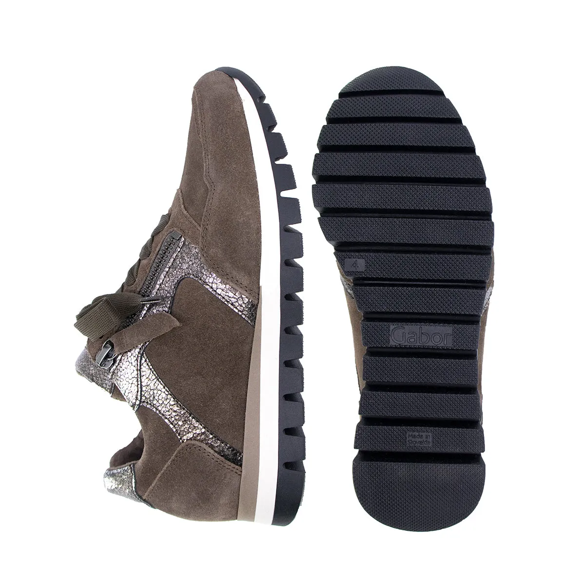 Vida Taupe Soft Walking Sneakers