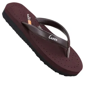 Walkaroo Women's Care Plus Flip-Flop  - WH3967 Brown