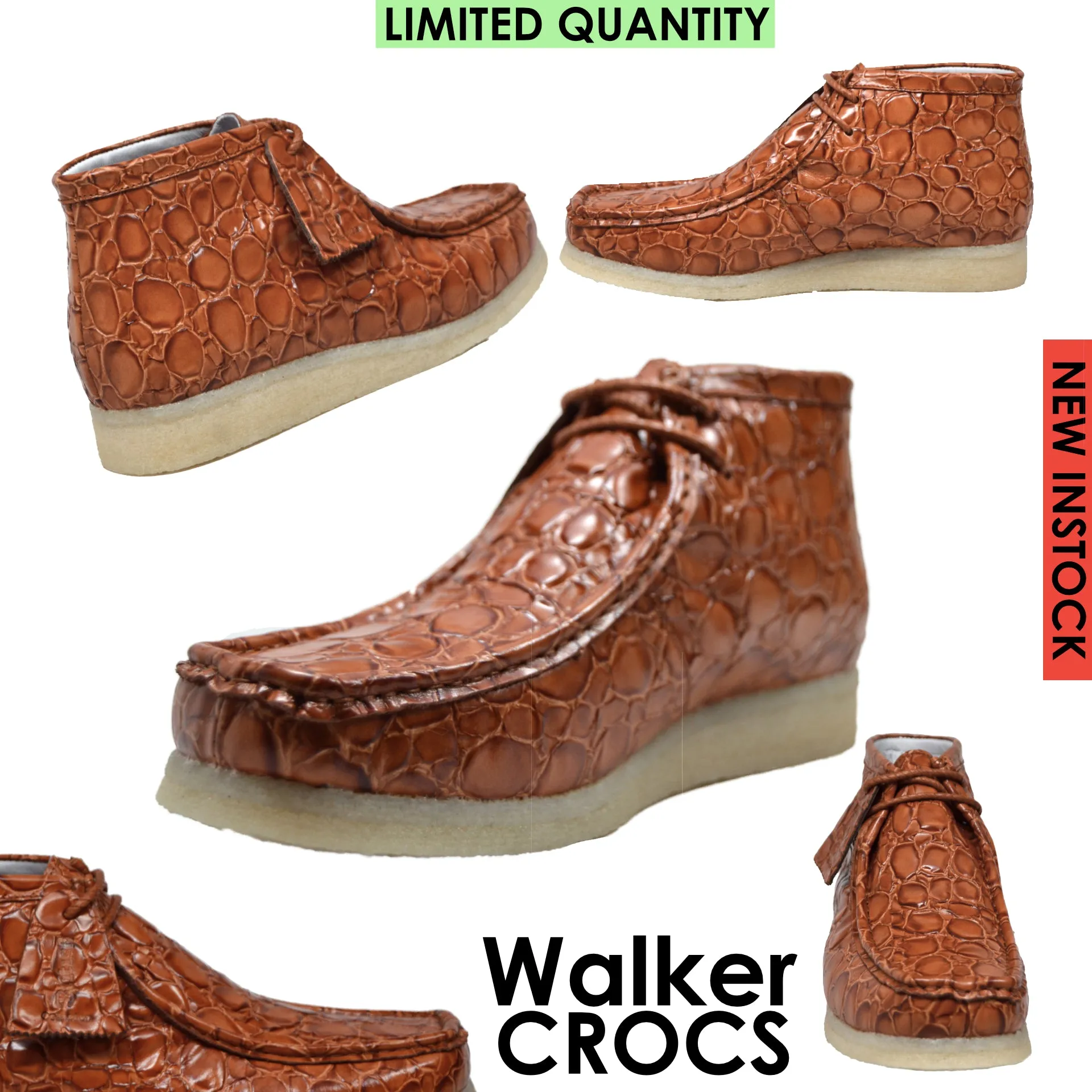 Walker Crocs with Crepe Soles - Exquisite Limited Edition Footwear