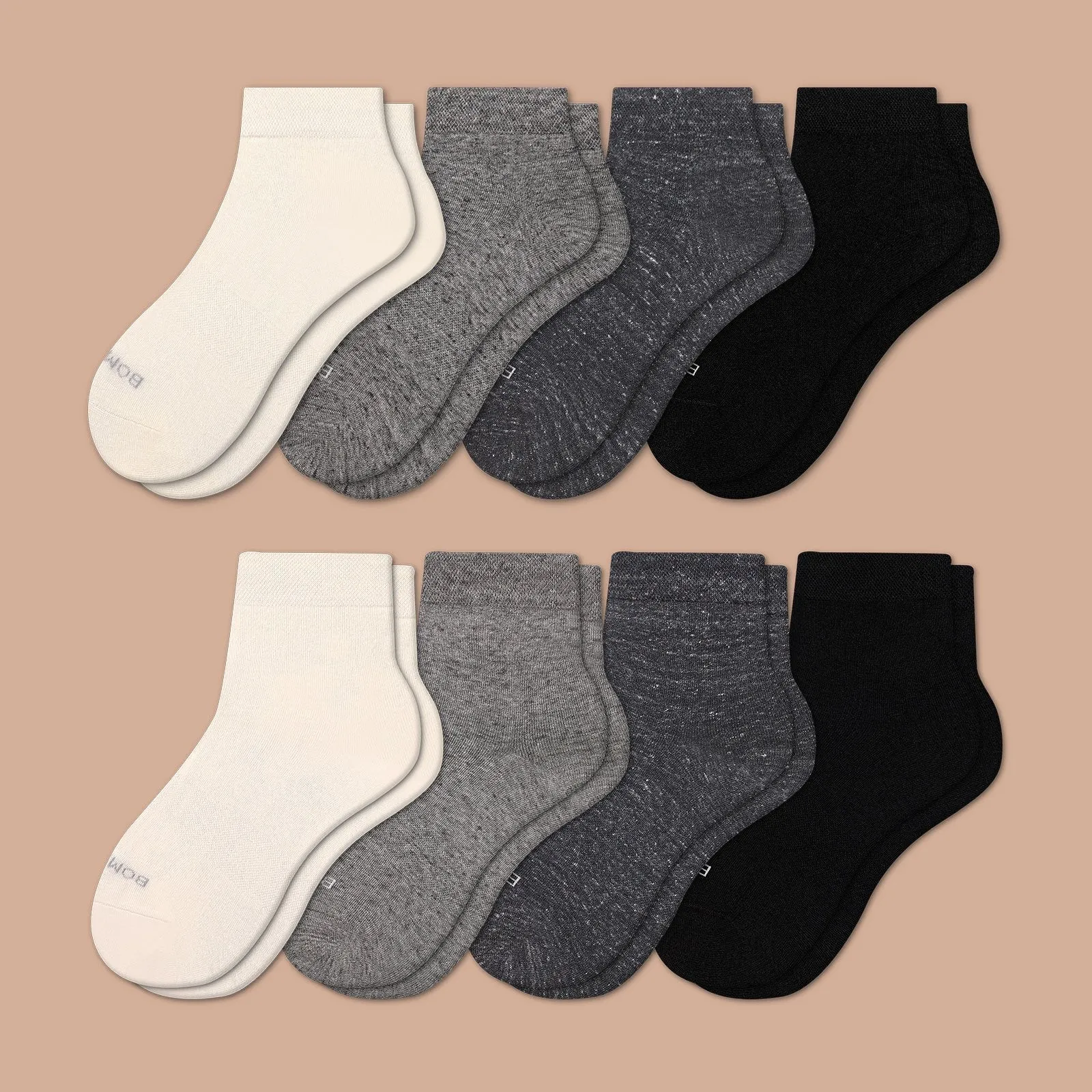 Women's Lightweight Ankle & Quarter Sock 8-Pack